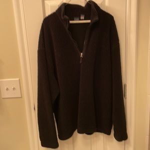 nice warm black fake lambs wool over shirt